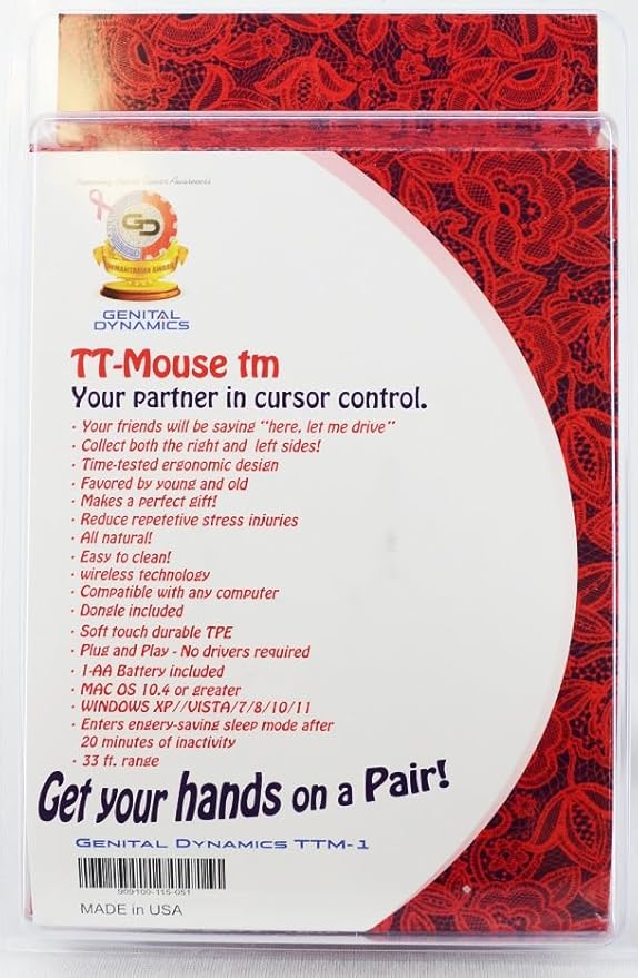 TT-Mouse Wireless Computer Boob Mouse Breast Gaming Wrist Soft Sexy Onlyfans
