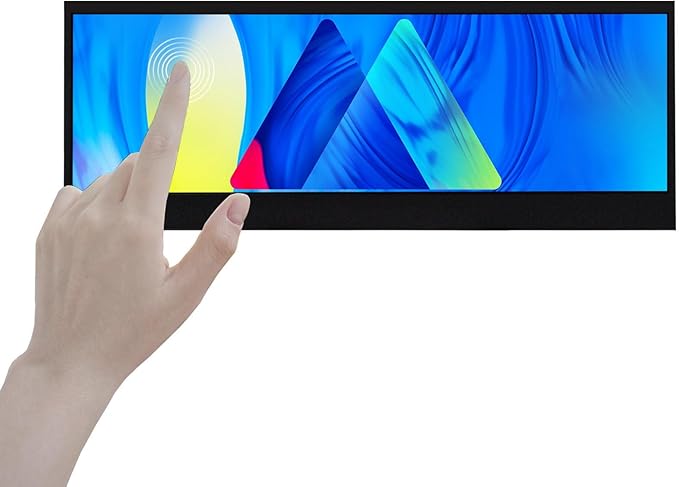 VSDISPLAY 14'' 14 Inch 3840x1100 IPS LCD Touchscreen 4K Display with USB-C Video Input and Dual Speakersfor DIY Stretched Bar LCD/Laptop Second Monitor