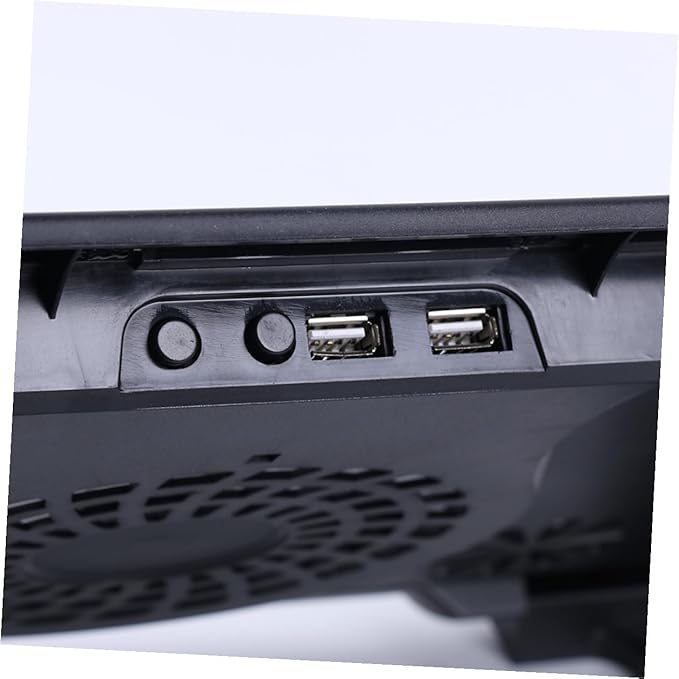 Operitacx USB Laptop Cooling Fans Cooler Stand with Anti-Skid Base Multi-Angle Adjustable Laptop Cooler for Gaming and Office Use Black