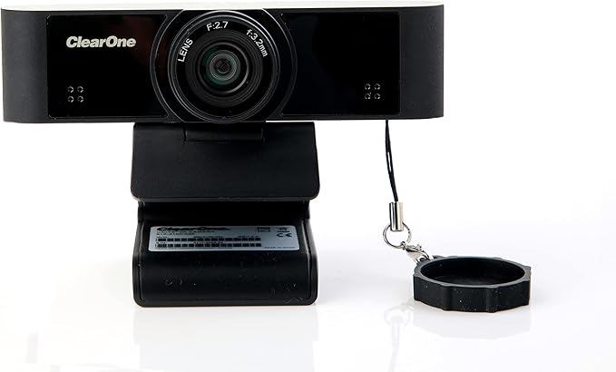 ClearOne Unite 20 Pro Wide-Angle Web Camera. 1080p HD Webcam with 100° Wide-Angle USB for PC &amp Laptop Displays Streaming &amp Conferencing Compatible with Windows 11 &amp Mac