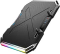 ARTIBETTER RGB Led Laptop Cooler Pad Gear Adjustable Height Fan Cooling Design with LCD Touch Control USB Powered for Gaming and Workstation Use