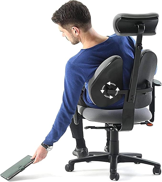 Gaming Chair for Home Ergonomic Chair Gaming Seat Game Swivel Chair Home Comfortable (Color:Gray)