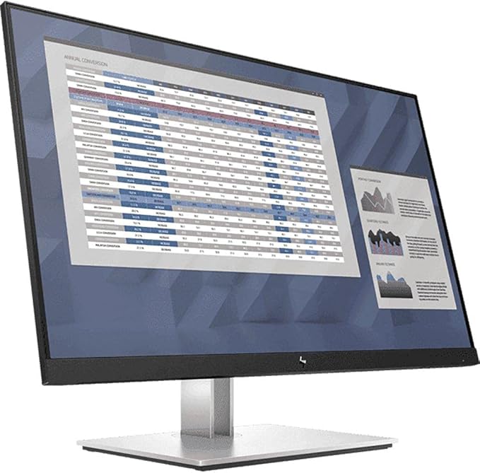 HP EliteDisplay E27 G4 27 Inch IPS LED Backlit Monitor FHD 1920 x 1080 Blue Light Filter HDMI VGA DisplayPort (Renewed)