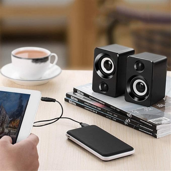 Computer SpeakerUSB Speaker Wired Multimedia Speaker for PC Monitor Desktop Laptop