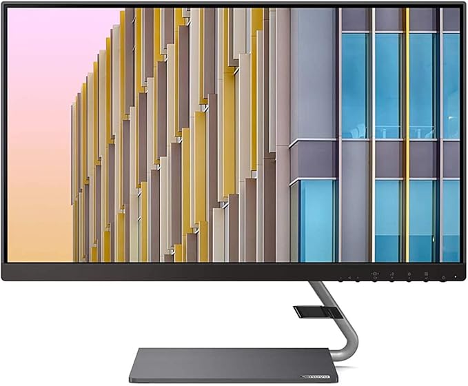 Lenovo Q24h-10 23.8-inch QHD (2560 x 1440) USB-C LCD Monitor LED Backlit AMD FreeSync 75Hz 4ms 99% sRGB Speakers Low Blue Light