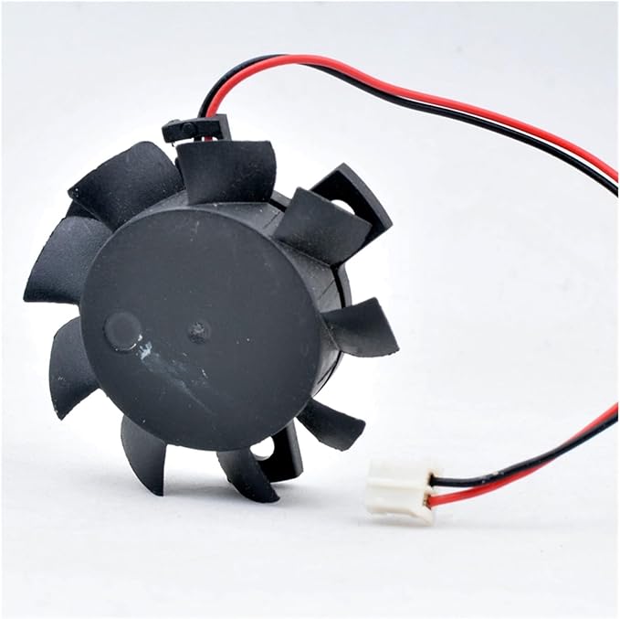 T124010BL Diameter 37mm Hole Pitch 26mm 12V 0.10A Double Ball Router Radiator Cooling Fan