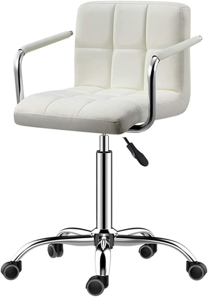 Mlaea Desk Task Dining Chair Height Adjustable Conference Reception Work Chair with Rolling Wheels Gaming Club Bar Chair 38 * 44-56CM(Color:#5)