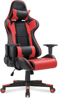 WANYE Gaming/Office/Office Chair with Rocking Function Gaming Chair Height-Adjustable Swivel Chair Chair Black-red red