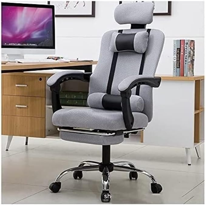 Computer Chair Office Chair Gaming Chair Desk Chair Office Recliner Chair Executive High Back Chair Computer Work Chair Backrest Leaning Function Ergonomic with Footrest Computer Chair Home Office D