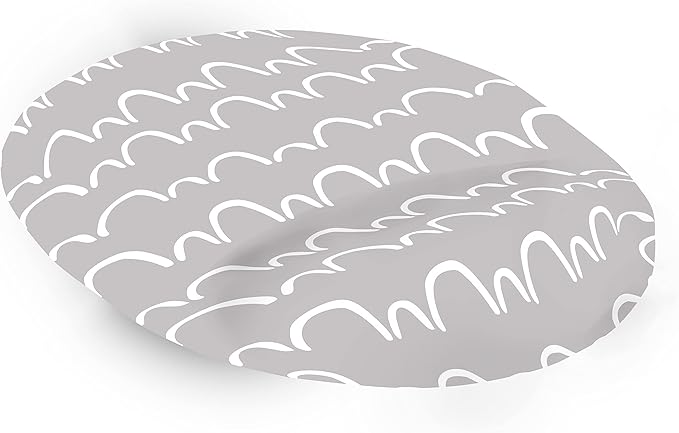 Ergonomic Mouse Pad with Wrist Rest Digital Printed Mouse Mat for Tendon Sheath Problems Non-Slip Base for Office and Home Size: 20 x 23 cm