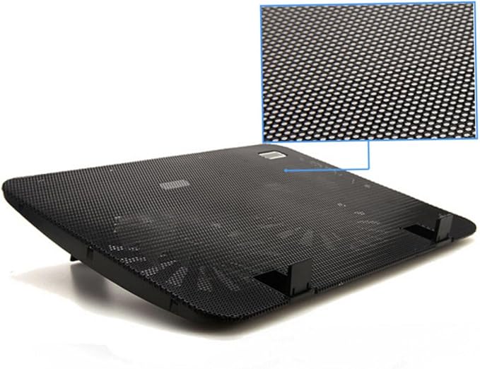 Laptop Cooling Pad USB Powered Notebook Cooler Fan for Laptops Ergonomic Design Strong Heat Dissipation Energy Saving Cooling Mat