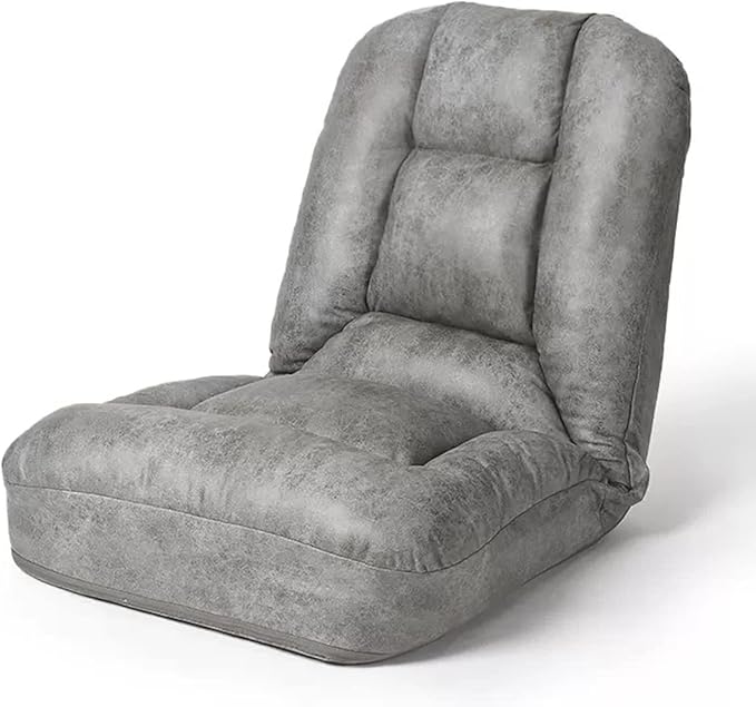Floor Bed Sofa Chair for Bedroom Portable Padded Yoga ChairAdjustable Floor Chair with Back Support Gaming Chair Meditation Chair for Adult Thick Cushion