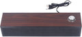ANGGREK Desktop Computer Soundbar Computer Speakers HiFi Stereo AUX in Wired Plug and Play Volume Control Wooden Low Noise for Laptop
