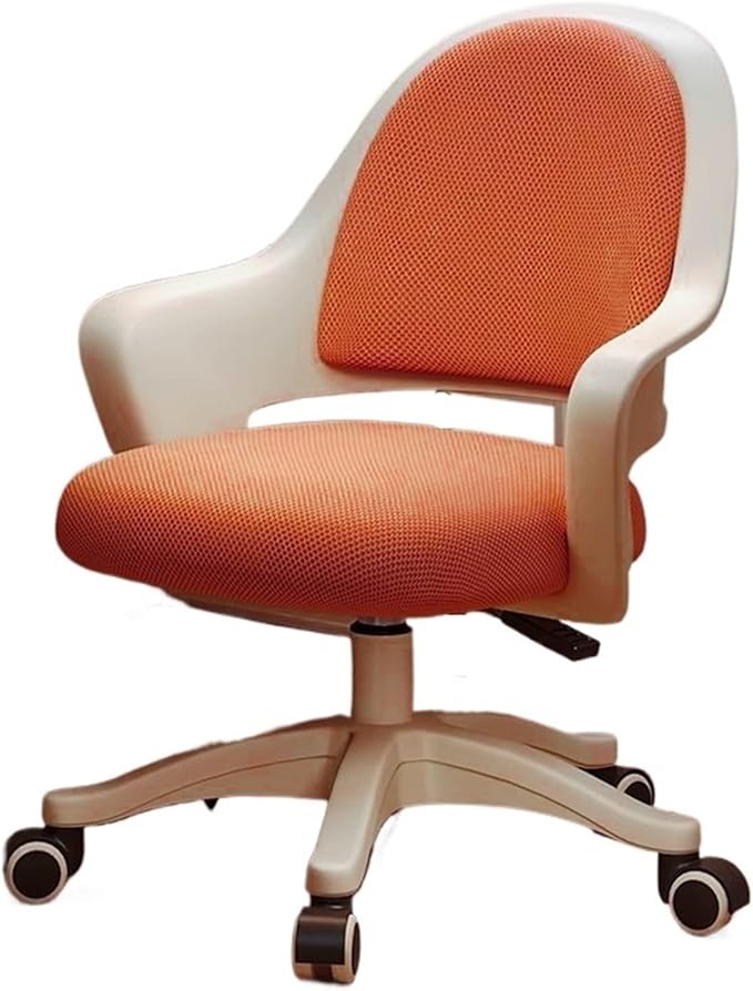 Office Chair Home Office Desk Chair for Petite Women Adjustable Seat Height Gaming Chair Ergonomic Office Chair Gaming Chair(Orange)