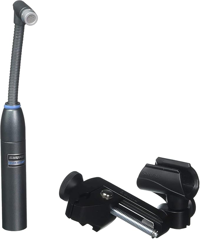 Shure BETA 98AMP/C Three Pack - Includes 3X BETA98AMP/C Miniature Cardioid Condenser Drum Microphones with Integrated Preamplifiers and 3X A75M Universal Microphone Mounts (BETA 98AMP/C-3PK)