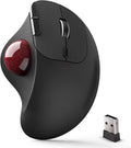 ECHTPower Trackball Mouse Easy Thumb Control Ball Mouse Precision and Smooth Tracking Wireless Mouse Support 3 Device Connection(2.4G or BT) Rollerball Mouse for PC/Laptop/Mac/Windows