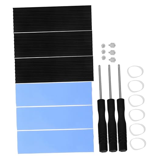 TEHAUX 15sets Ssd Cooling Heatsink Heat Dissipation Pads for Solid State Drives Easy Installation Efficient Thermal Conductivity