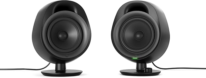 SteelSeries Arena 3 Full-Range 2.0 Gaming Speakers – Immersive Audio – On-Speaker Controls – 4-inch Speaker Drivers – Wired &amp Bluetooth – 3.5mm Aux – PC Mac Mobile – Adjustable Stand (Renewed)