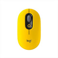 Logitech POP Mouse Wireless Mouse with Customizable Emojis SilentTouch Technology Precision/Speed Scroll Compact Design Bluetooth Multi-Device OS Compatible - Blast Yellow (Renewed)