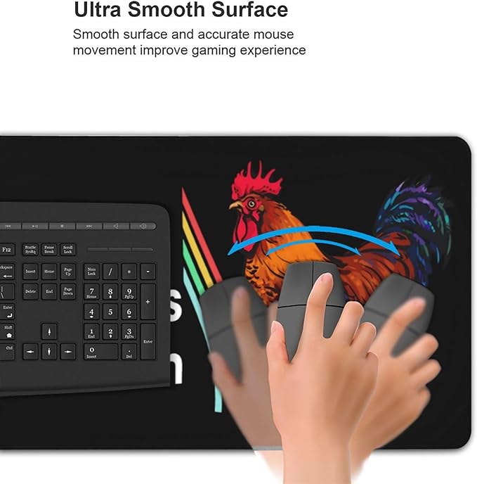 Chicken XL Mouse Pad Gaming Mouse Pad 35.4 X 15.7 Non-Slip Desk Mat with Stitched Edges for Computer &amp Laptop