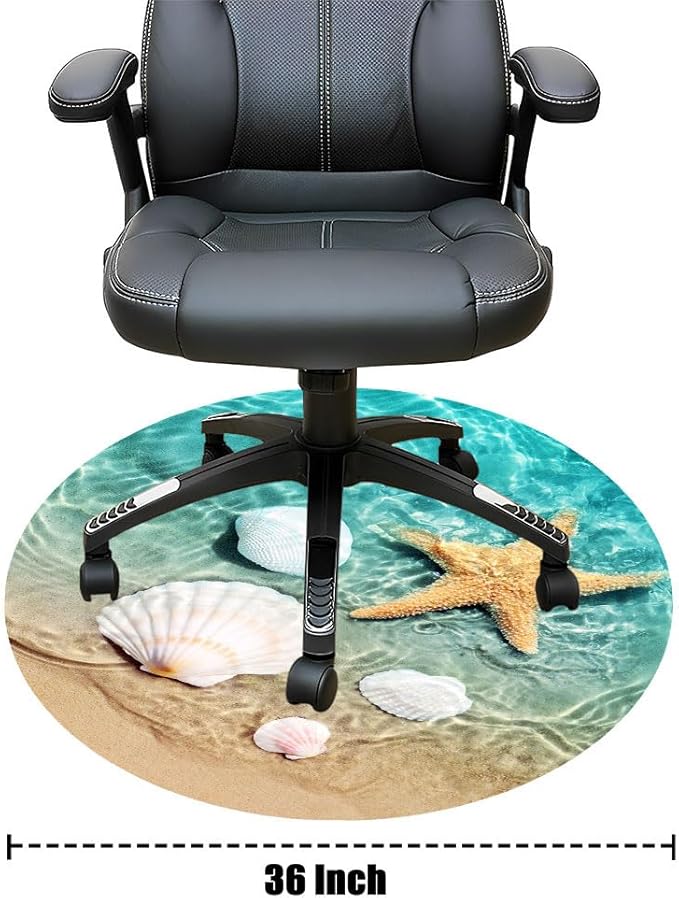 Thanksgiving Autumn Background Round Office Chair Mat Desk Chair Mat for Carpeted Floors Easy Chair Rolling Floor Mats Wood/Tile Protection Mat for Office &amp Home 36