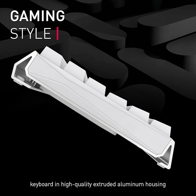 Cherry MX 3.0S Wireless Mechanical Gaming Keyboard. Aluminum Housing Built for Gamers w/MX Brown or Red Switches. RGB Backlit Color Display Over 16m Colors. (White w/MX Brown Switches)