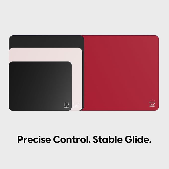 Pulsar Gaming Gears Esports Saturn Pro Gaming Mousepad – Slow Control Surface for Precise Aim &amp Stable Tracking (X-Large SQ Firm Jet Black)