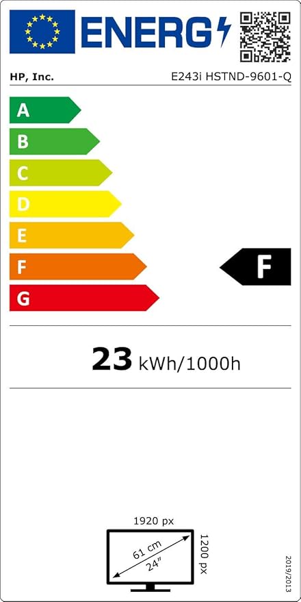 HP EliteDisplay E243i LED Display 61 cm (24) WUXGA Flat BlackSilver