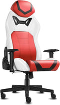 Modern-Depo Ergonomic Gaming Chairs for Adults with High-Density Memory Foam | Swivel Comfortable Office Chair Big and Tall Video Game Chair High Back Computer Chair for Home Office Red White
