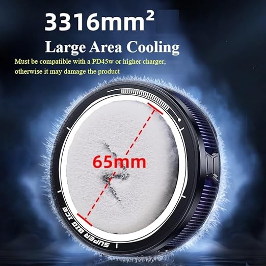 FS12 38W Semiconductor Tablet Cooler Large Area Powerful Cooling Magnetic RGB Cooler Radiator for Pad/Gaming