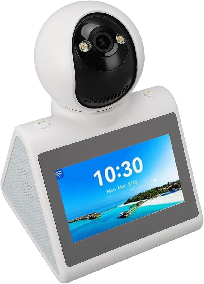 Video Calling Smart Camera with Screen AI Learning &amp OneClick Call 1080P HD 2-Way Indoor Security Camera for Family Kids Pets Intelligent Reminder &amp Voice Chat