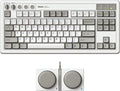 8BitDo Retro Mechanical Keyboard Bluetooth/2.4G/USB-C Hot Swappable Gaming Keyboard with 87 Keys Dual Super Programmable Buttons for Windows and Android - M Edition