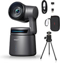 OBSBOT Tail AIRwith TripodNDI PTZ Camera 4K AI-Powered Webcam1.8 CMOSf/1.8 ApertureAI Auto TrackGesture &amp Remote ControlsTOF SensorWired&ampWireless ConnectionLiveStream for Church/Mus
