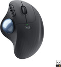 Logitech Ergo M575 Wireless Trackball Ergonomic Comfort Design Optical Wireless up to 33 feet 2000 DPI Bluetooth Technology - 910-005869 (Black) (Renewed)