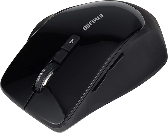 Buffalo Wireless Mouse 5 Button BlueLED Dpi Switching corresponding Black BSMBW325BK