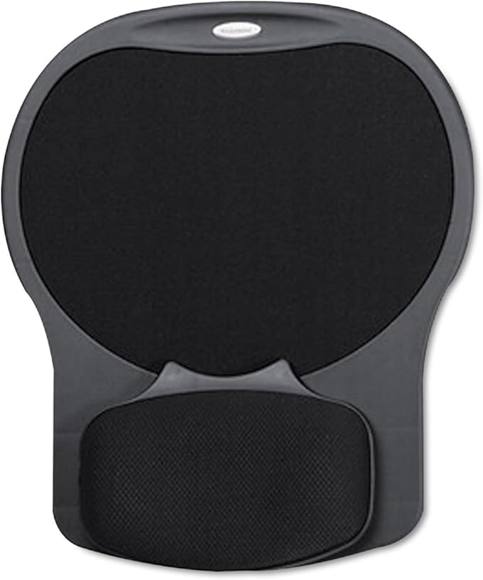 Fellowes 93730 Gel Mouse Padw/Wristrest10-Inch x12-Inch x1-1/2-InchTexture/Black