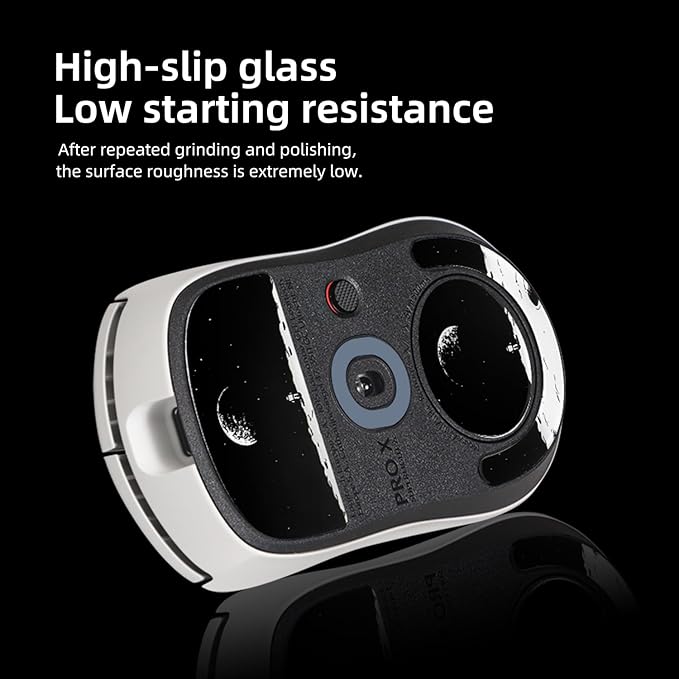 Glass Mouse Skates for Logitech G PRO X Superlight 2c Mouse Feet Pads Smooth Durable Slim 2.5D Curved Edge Game Mice Feet Replacement Accessories(Earth Pattern)