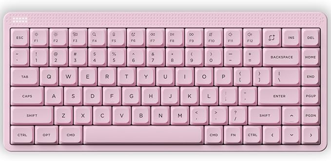 nuphy Node75 Wireless Mechanical Keyboard 75% Hot Swappable Custom Low Profile Keyboard 84 Keys Computer Gaming Keyboards Supports Touch Gestures PBT Keycaps RGB Backlit Bluetooth/2.4GHz/USB-C
