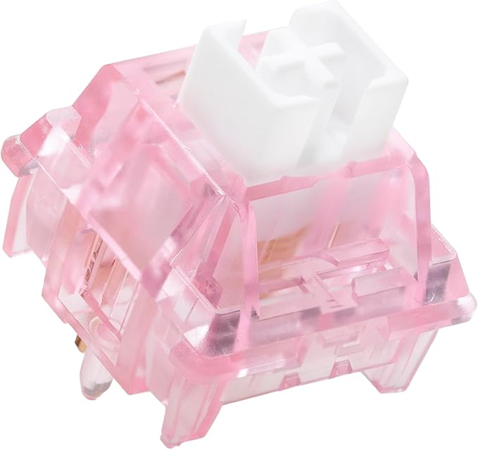 KPREPUBLIC CIY Illusory Color Sakura Switch Linear Switch 37g for Gaming Mechanical Keyboard Pink 60M PC POM Gold Plated Long Spring (CIY IllusoryS Switch x70)