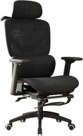 Ergonomic Chair Mesh Office Desk Seat Adjustable Lumbar Support 135° Recline 330LBS Capacity High Back Computer Chair with Wheels for Home Office Gaming Study(All Black)