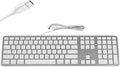 Matias Wired USB C Keyboard for Mac with Numeric Keypad - Mac Keyboard Compatible with Mac OS X v.10.6.8 MacBook Pro MacBook Air iMac - Latest Version Supported - (Silver)