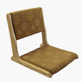 ELEFOCUS Legless Tatami Folding Chair Portable Floor Chair with Comfortable Cushion Backrest for Living Room Bedroom
