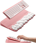 Vaydeer Keyboard Stand Wrist Rest Cloud Ergonomic Wrist Support Pad Soft Memory Foam Computer Keyboard Riser Holder Lifter Tilt Cushion for Desk Palm Hand Typing for Office Home Gaming Pain Relief