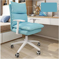 Computer Chair Home Backrest Lazy Leisure and Comfortable Swivel Chair with Wheels and Armrest Ergonomic Dormitory College Student Gaming Chair Desk Seat