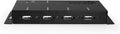 Coolgear Metal 4-Port USB 2.0 Powered Hub for Industrial Use w/Screw Lock