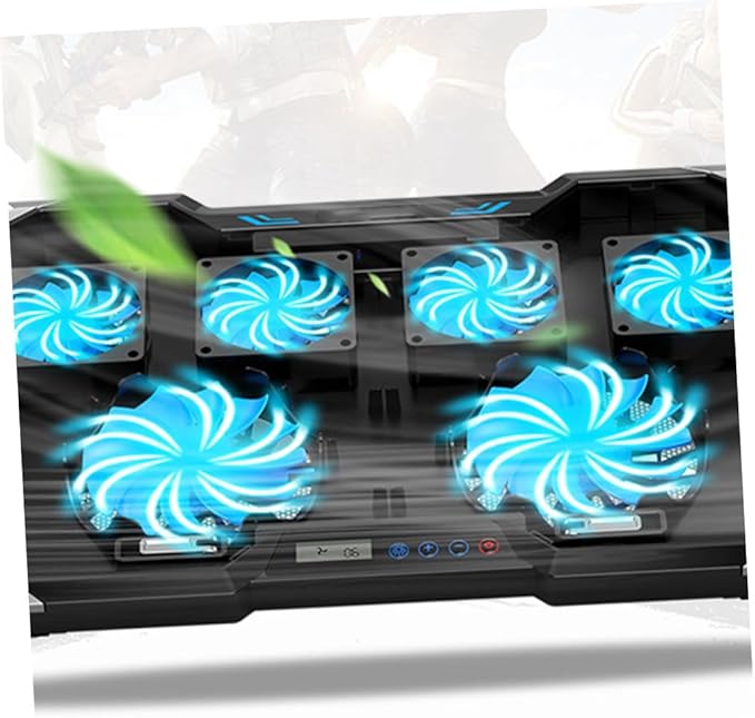 DOITOOL Cooling Pad for Laptop RGB Luminous Base Led Fan for Gaming Notebook Quiet Design
