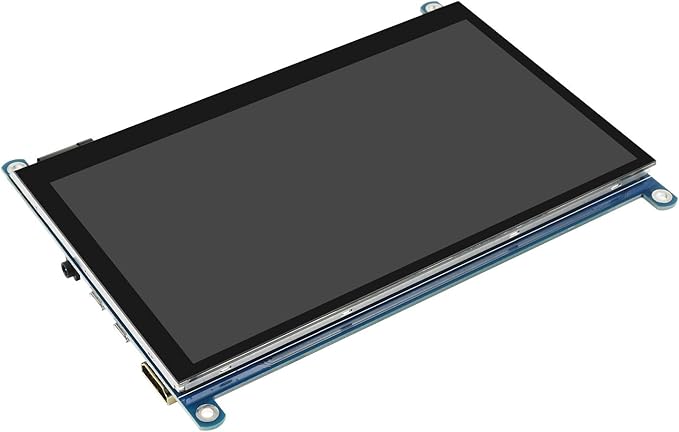 Waveshare 7inch QLED Quantum Dot Display Capacitive Touch Screen 1024×600 G+G Toughened Glass Panel Support Raspberry Pi 5/4B/3B/Zero/Zero W/Zero 2W/Pico/Pico W/Pico WH Jetson Nano/PC/Game Console