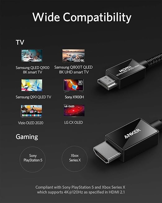 Anker 364 USB C Hub (10-in-1 Dual 4K HDMI) with Max 100W Power Delivery Dual 4K@60Hz HDMI Ports 4 USB-A and USB-C Data Ports &amp 8K@60Hz HDMI Cable Ultra High Speed 4K@120Hz 48Gbps 6.6 ft