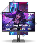 Viewedge 27 inch Gaming Monitor QHD (2560x1440p) 240Hz Computer Monitor 1ms HDR10 IPS DisplayPort HDMI 2K Vertical Monitor Wall Mountable Built-in Speakers