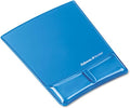 FELLOWES 9182201 Gel Wrist Support w/Attached Mouse Pad Blue
